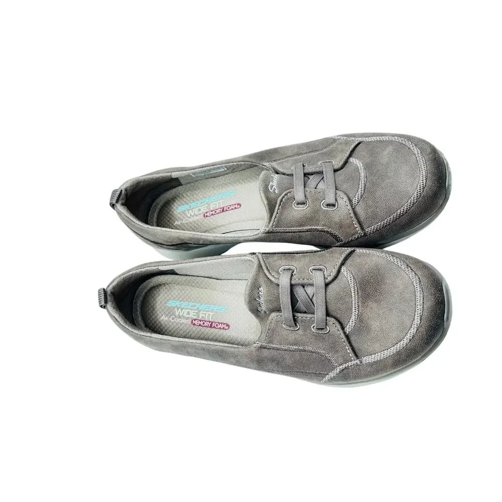 Skechers Women's Microburst One Up slip-on shoes comfort flats loafers sz 8.5